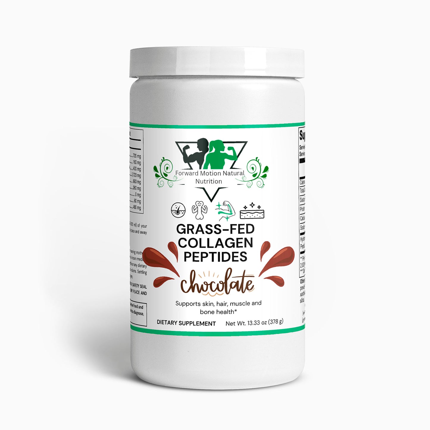 Grass-Fed Collagen Peptides Powder (Chocolate)